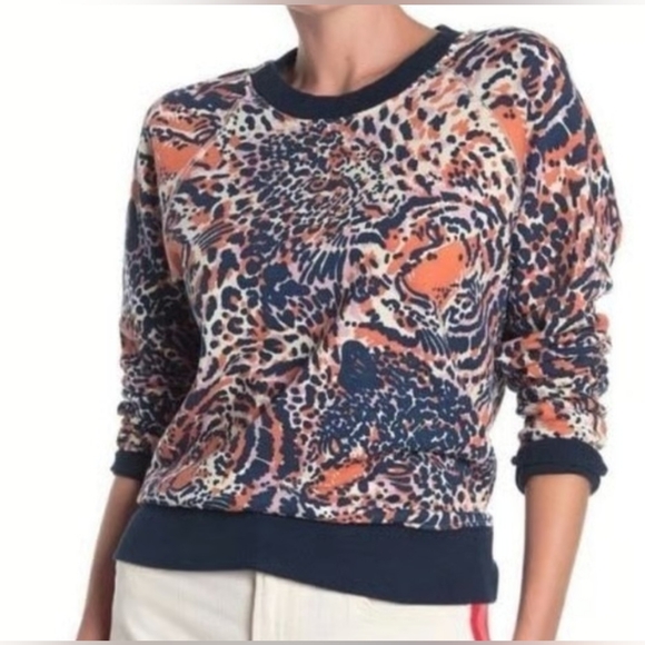 MOTHER Sweaters - 💎 Mother Women's Sweatshirt The Square Cub Club Leopard Print